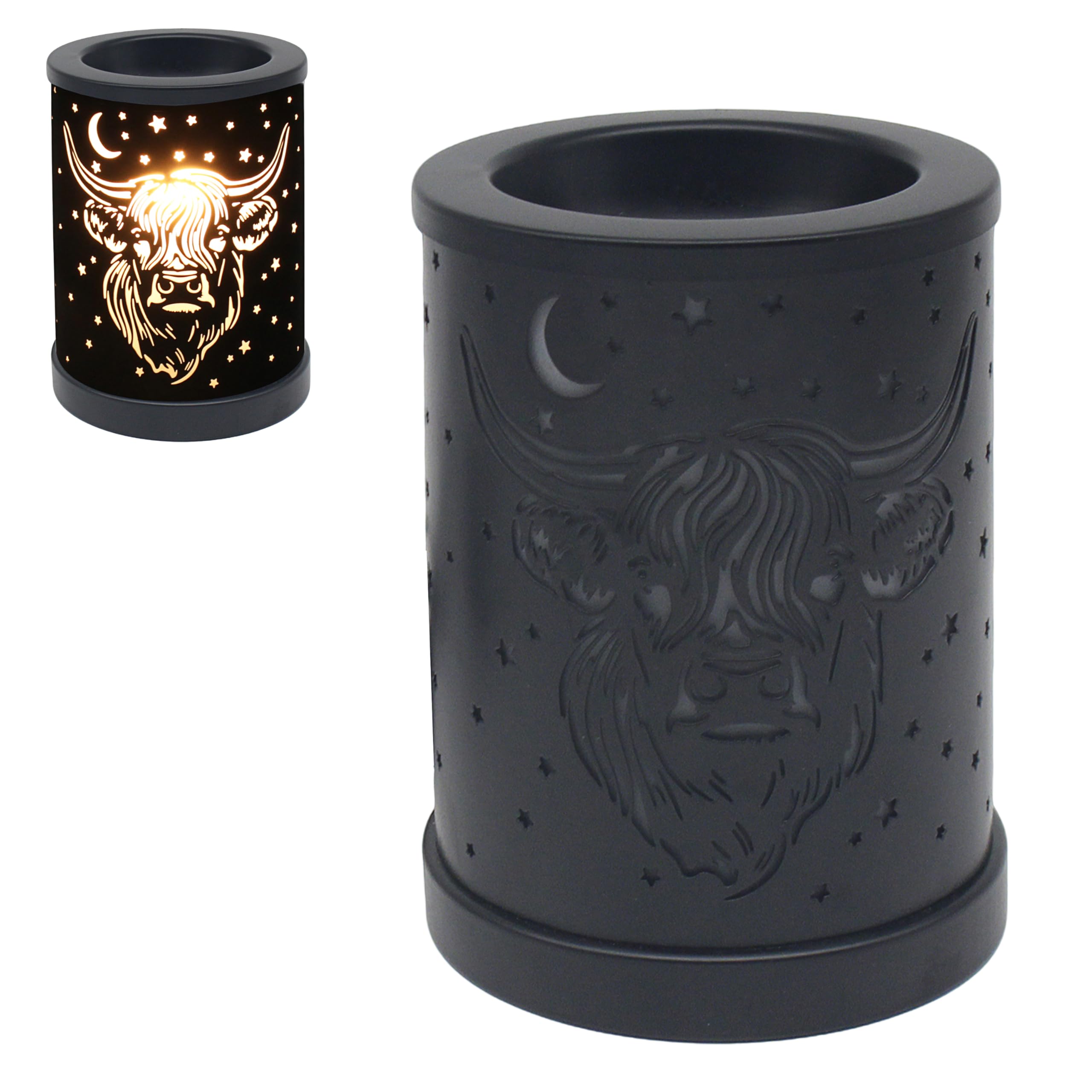 Highland Cow Oil Burner & Scented Wax Tart Warmer Fragrance Diffuser Aroma Lamp
