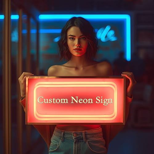 Letrero de neón personalizado alimentado con interruptor regulable, luz de neón LED para suministros de fiesta, regalo, telón de fondo de boda,