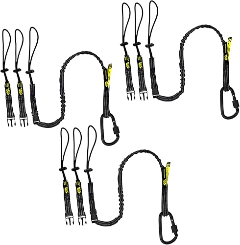 BearTOOLS Cordón de seguridad intercambiable para herramientas intercambiables, hebilla desmontable, kit de protección de conexión de múltiples