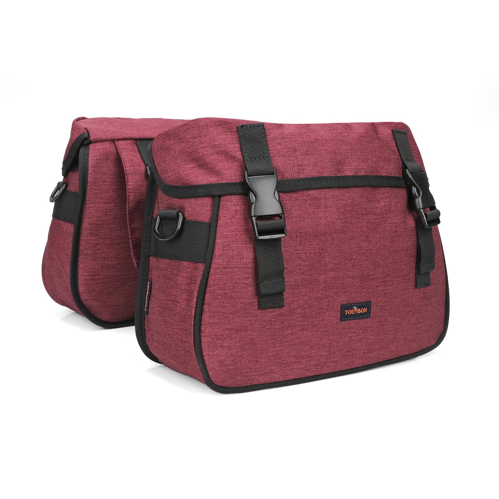 TOURBON Sacoche Double en Nylon pour Porte-Bagages arrière de vélo