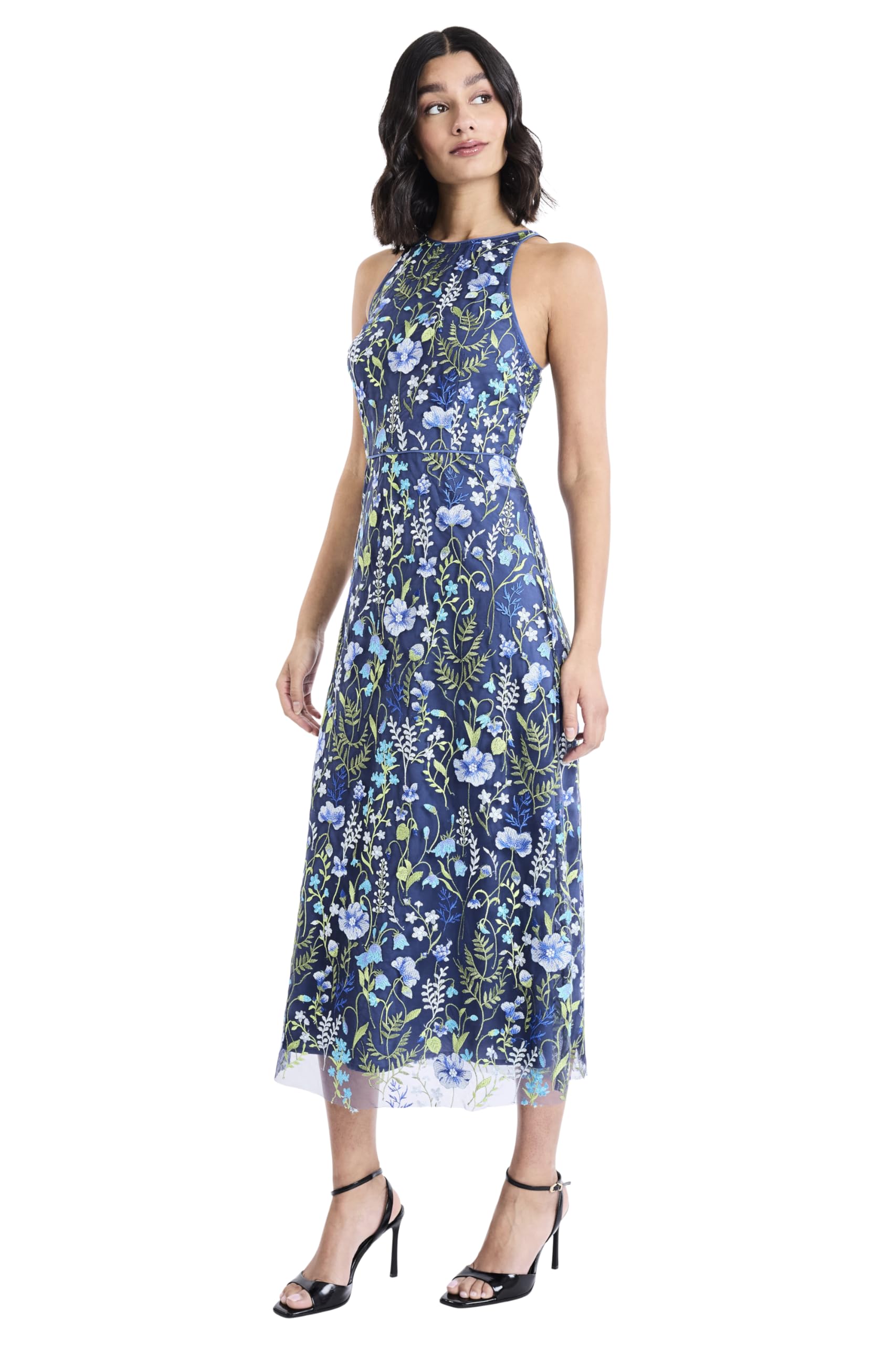 slim fit dress slacks Leigh Midi Fit & Flare Dress Fit and Flare Short Sleeve