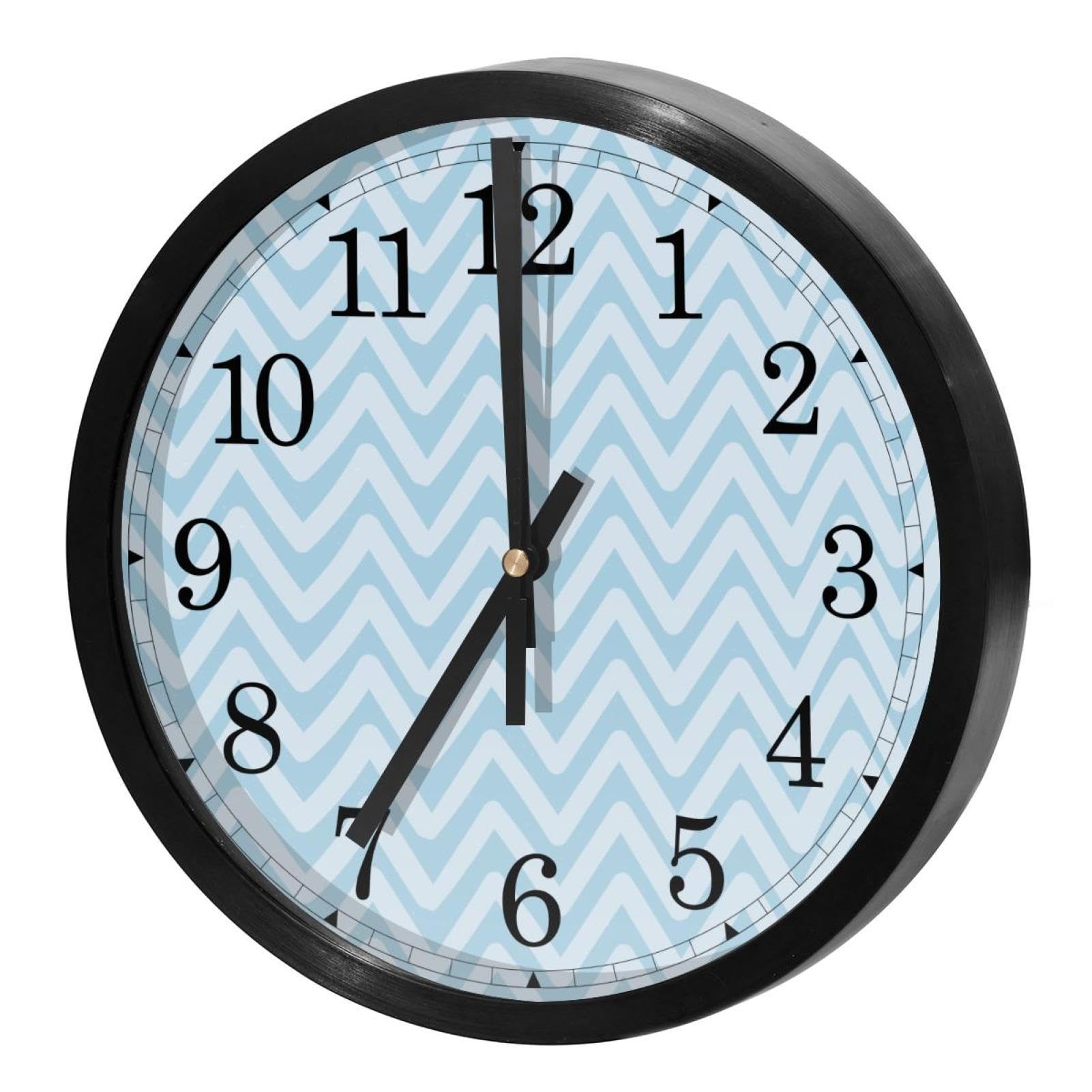 Horloge murale silencieuse à quartz ronde pour bureau et école à piles