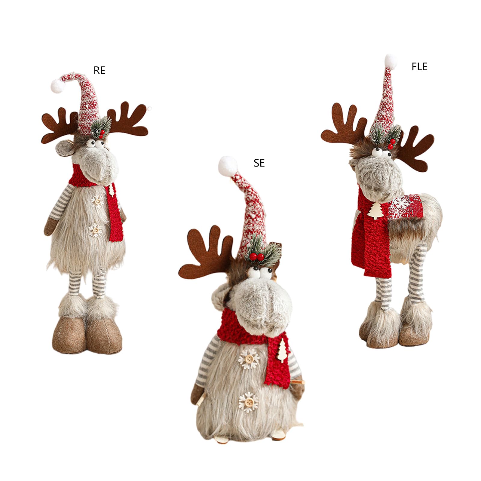 Delicato Ornamento Natalizio con Renna Abbellimento da Scrivania Perfetto per Decorazioni Natalizie Davanzali E Tavolo Espositore da Tavolo con Renna