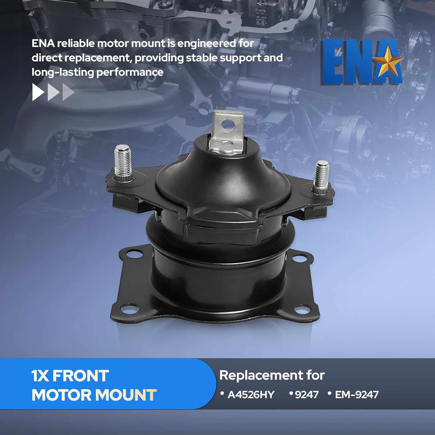 ENA Engine Motor and Trans Mount Set of 6 Compatible with Honda 2003 2004 2005 2006 2007 Accord 2.4L Automatic Trans Replacement for A4526HY A4517 A4516 A4510 A4509 A4542