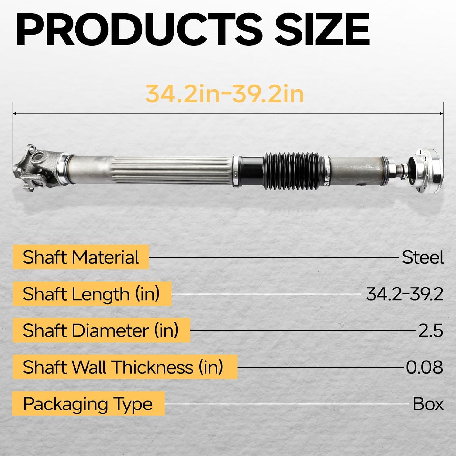 Front Drive Shaft Fit for 2007-2017 Jeep Wrangler JK 3.6L/3.8L # 52853319AC