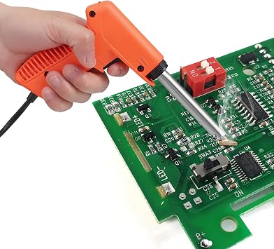 100W Plastic Welding kit,2-in-1 Plastic Soldering Iron kit and Soldering Gun,2 Adjustable Modes with 5 Soldering Tips,20 Black and 20 White Soldering Rods for Car Bumper Surface Repair