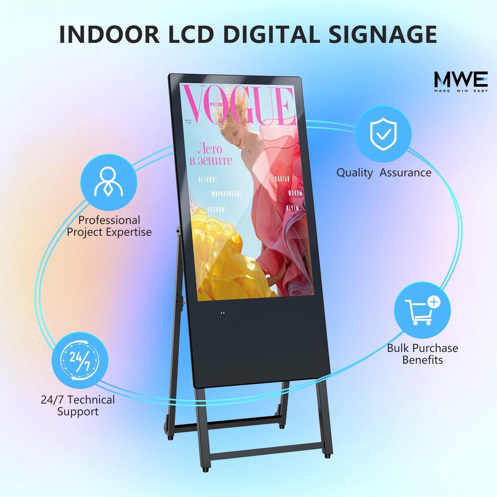 Amazon.com: JIYANG 32 Inch Indoor Digital Signage Display,Floor