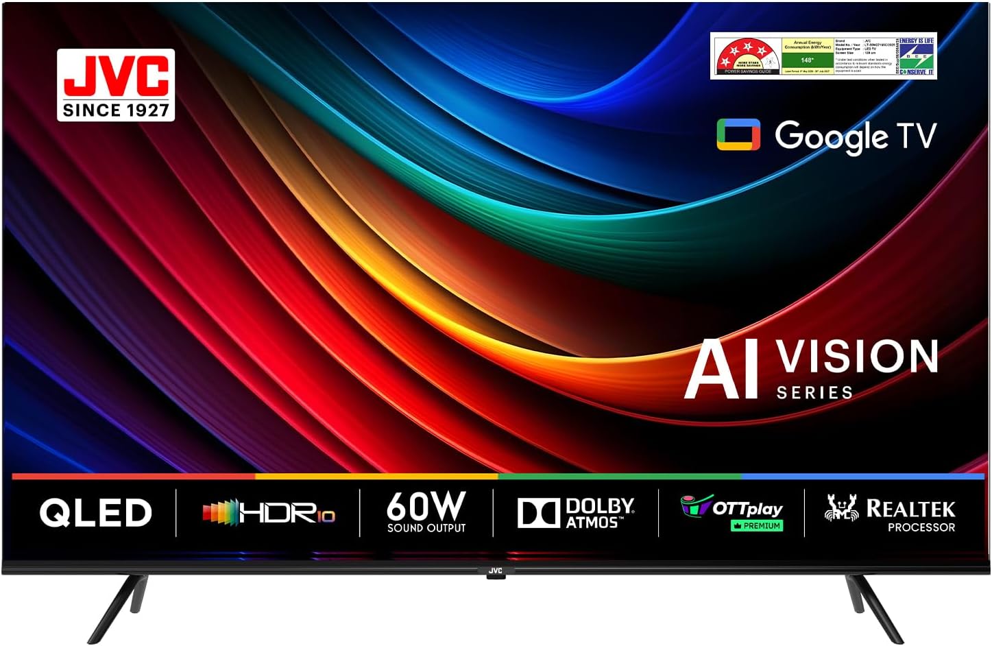 140 cm (55 inches) AI Vision Series QLED Google TV LT-55NQ7165C (Black)
