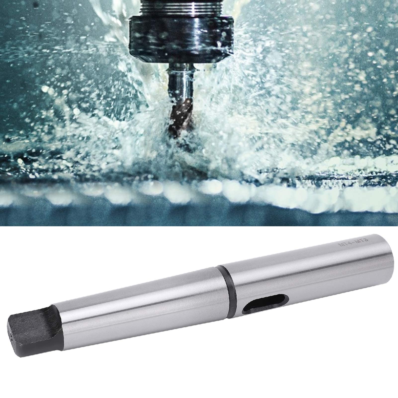 Adaptador de manguito de broca cónico alargado de precisión, manguito reductor de cono Morse de acero de alta velocidad para fresadora de torno CNC, herramientas industrial