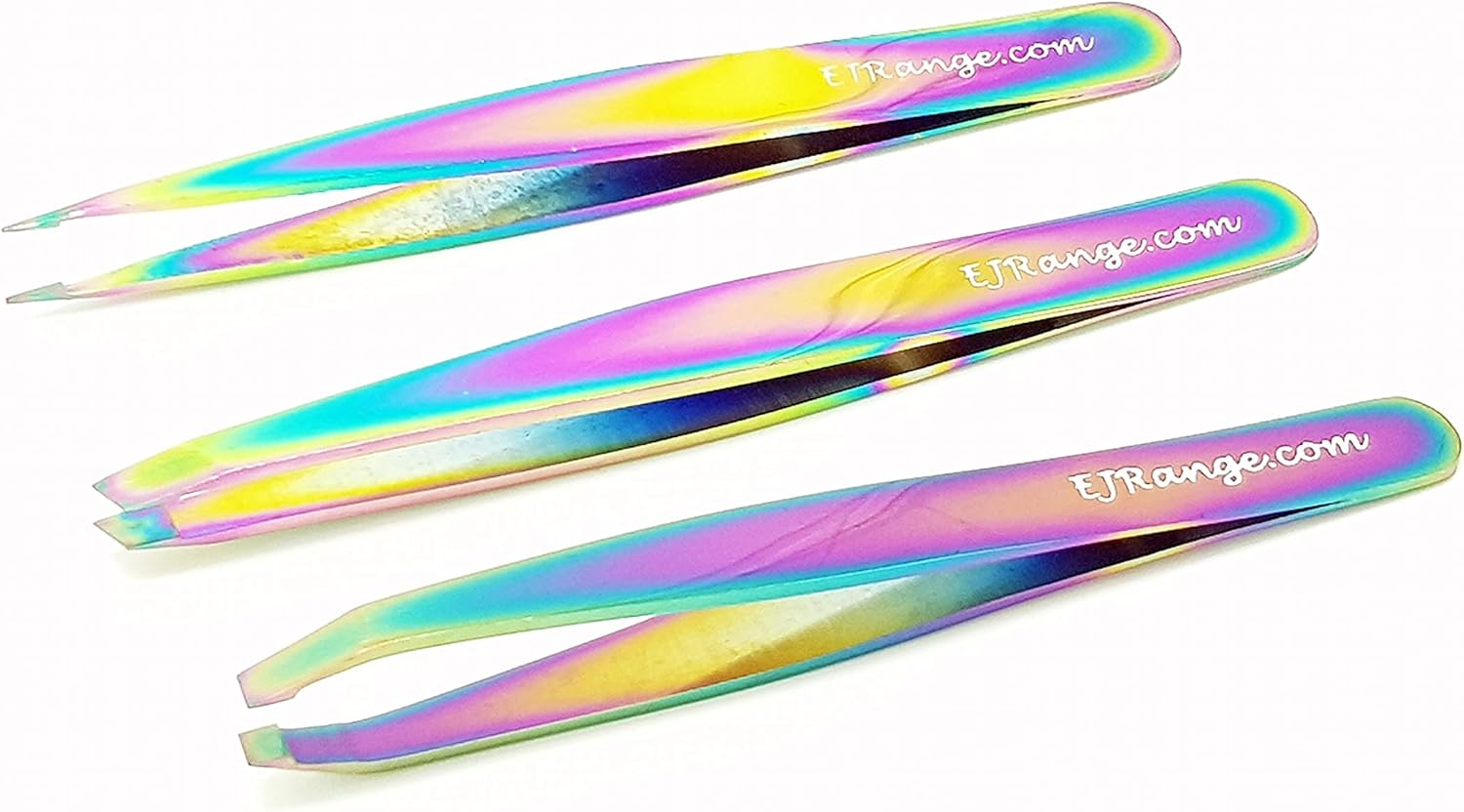 Eyebrow Tweezers Set of 3 Precision Tweezers Stainless Steel Tweezer