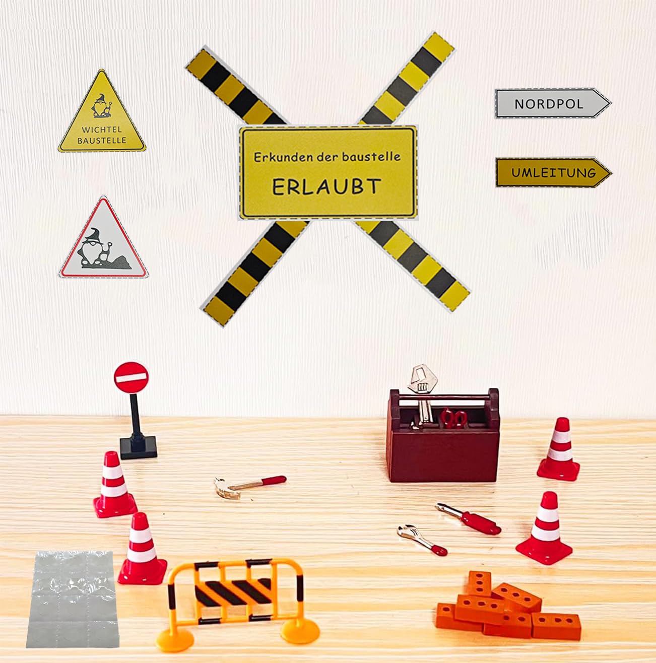Kesote Wichtelzubehör Set – 14 Teile, Für Wichteltür & Puppenhaus, Weihnachtsdeko