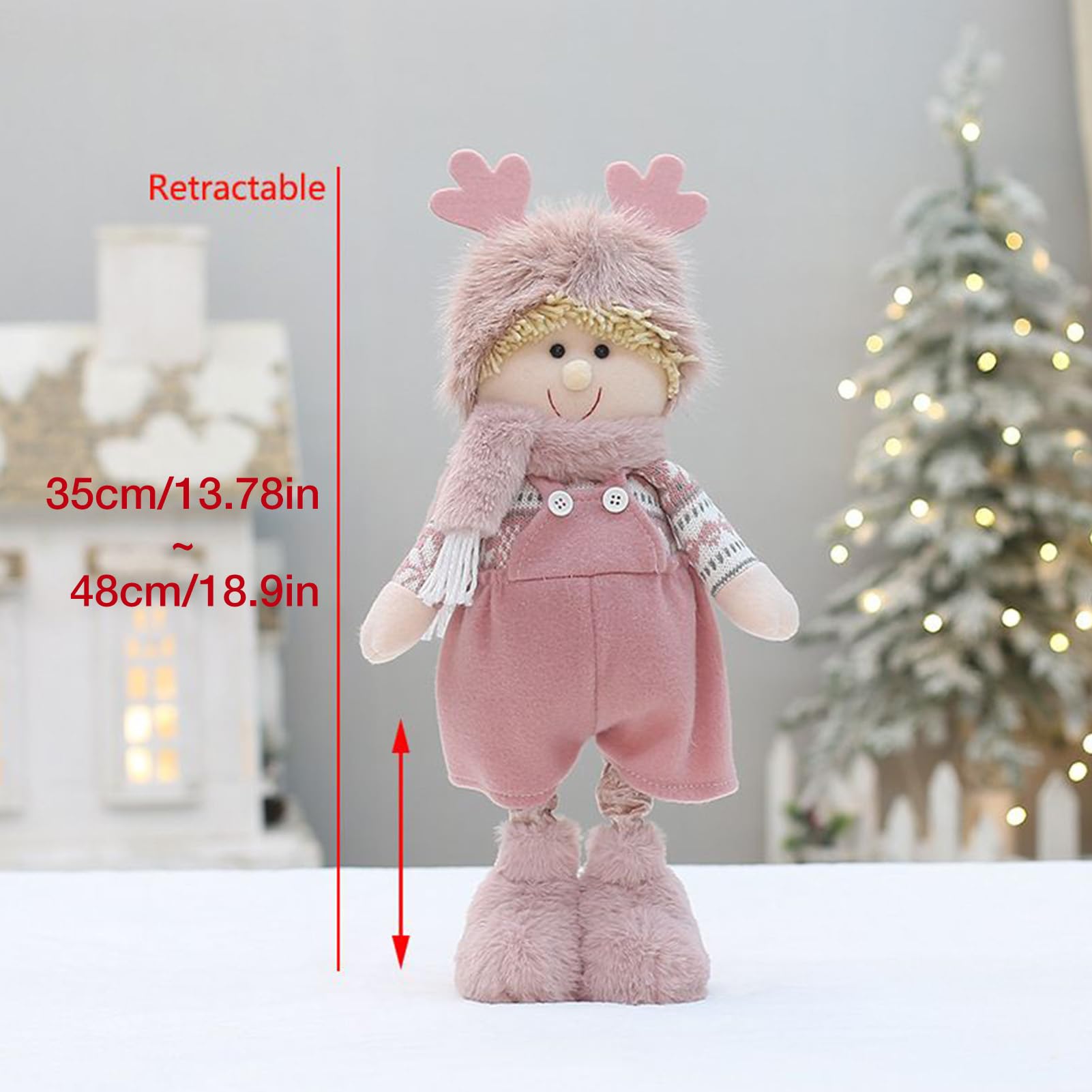 Muñeca De Trapo Suave Peluche - Altura Ajustable 35-48 Cm, Regalo Para Niñas, Cumpleaños O Decoración