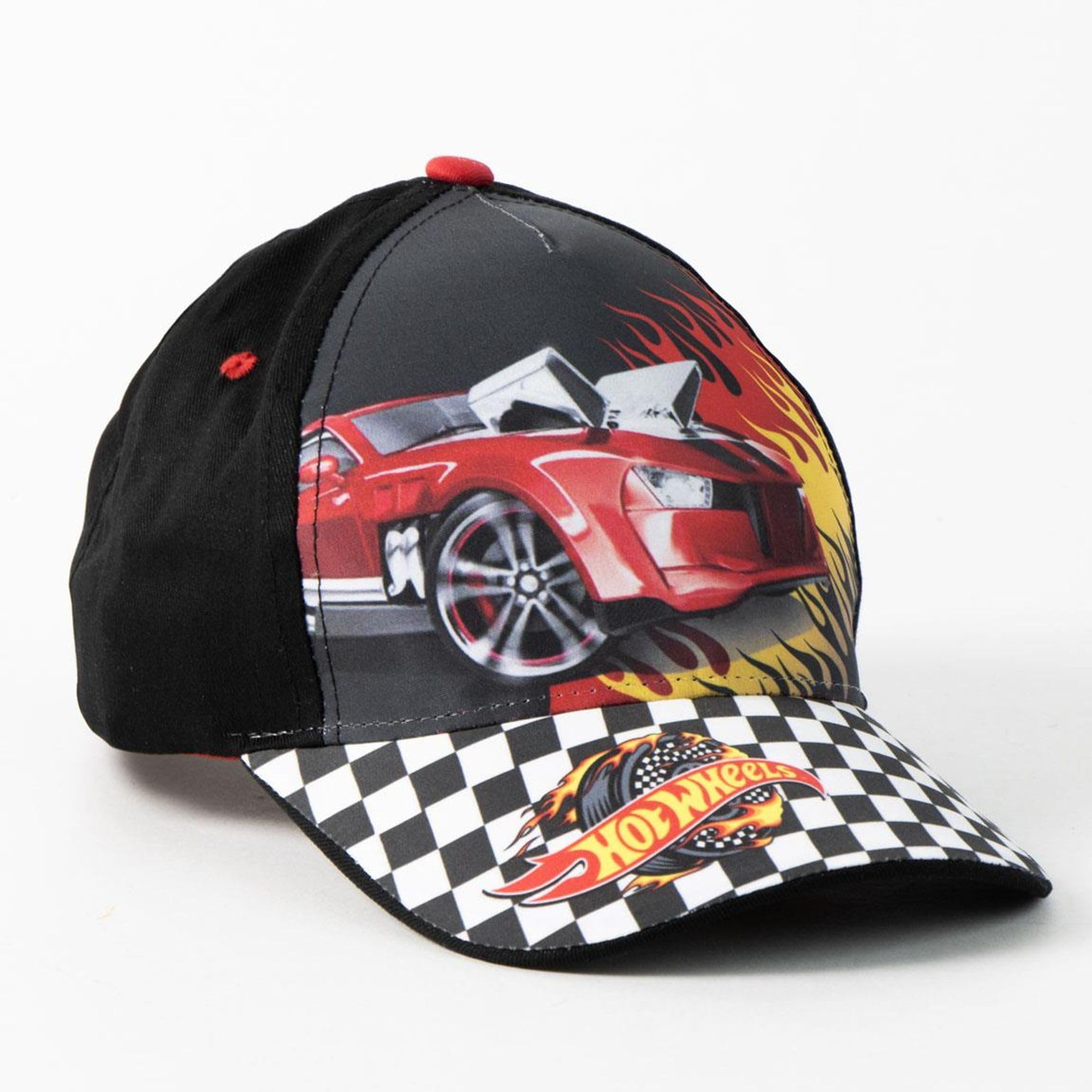 Gorra infantil Hot Wheels ajustable para niños y niñas – Gorra Hot Wheels con visera curva para verano, parque y playa