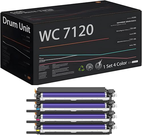 Miniatura 9 de Compatible con unidad de tambor Xerox 013R00657 013R00658 013R00659 013R00660, trabajo de alto rendimiento para impresora Xerox WorkCentre 7120 7125