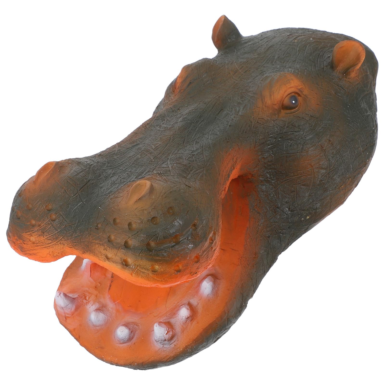 Statue de tête d'hippopotame flottante en résine pour décoration extérieure