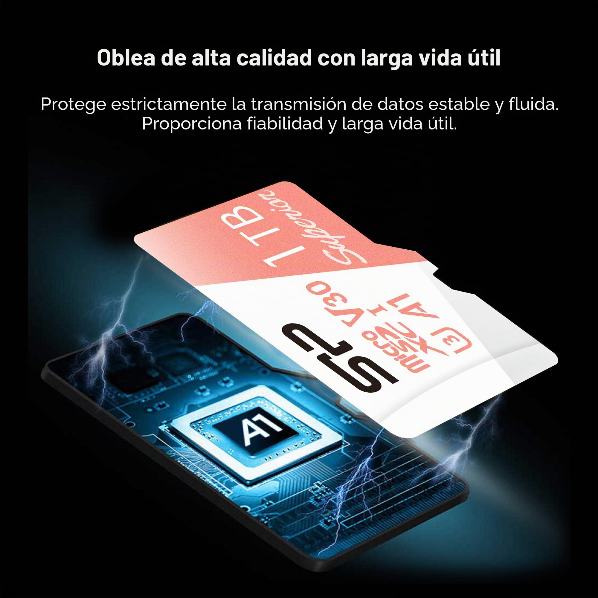 SP Silicon Power Tarjeta Micro SD de 1 TB Compatible con Nintendo-Switch, Tarjeta de Memoria microSD SDXC microsdxc de Alta Velocidad con Adaptador