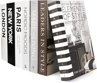 7 Pcs Decorative Books Foldable Fake Books Ornaments for Shelves,Decorative Books for Home Decor Coffee Table Decor Bookshelf Decor