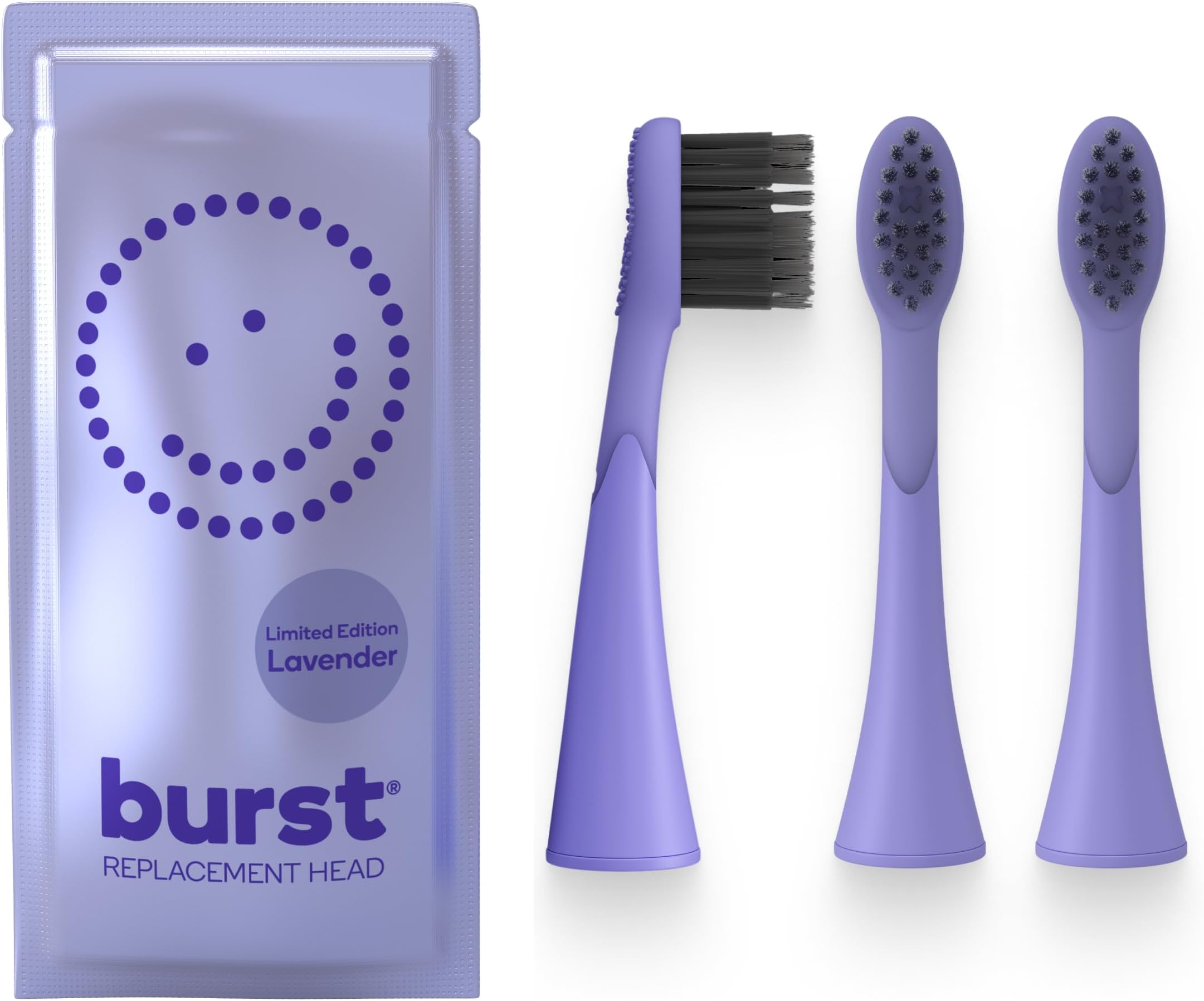 Genuine Replacement Heads for Original Sonic Electric Toothbrush (Lavender/3 Pack) | Ultra Soft Bristles for A Clean Deep | Stain & Plaque Removal