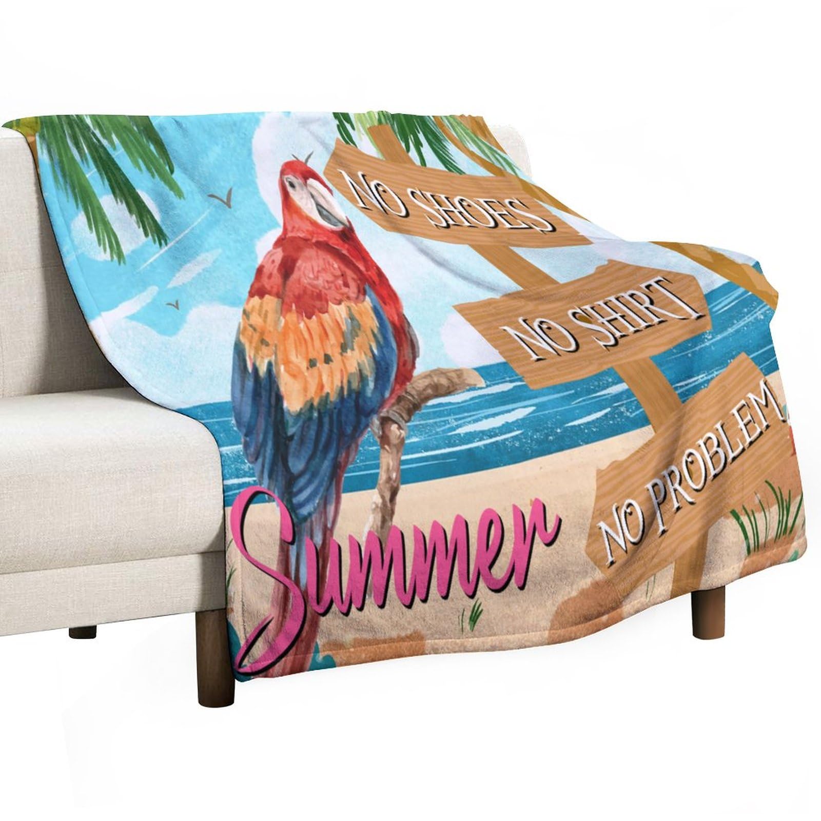 Couverture douce pour la plage et les vacances en famille au soleil