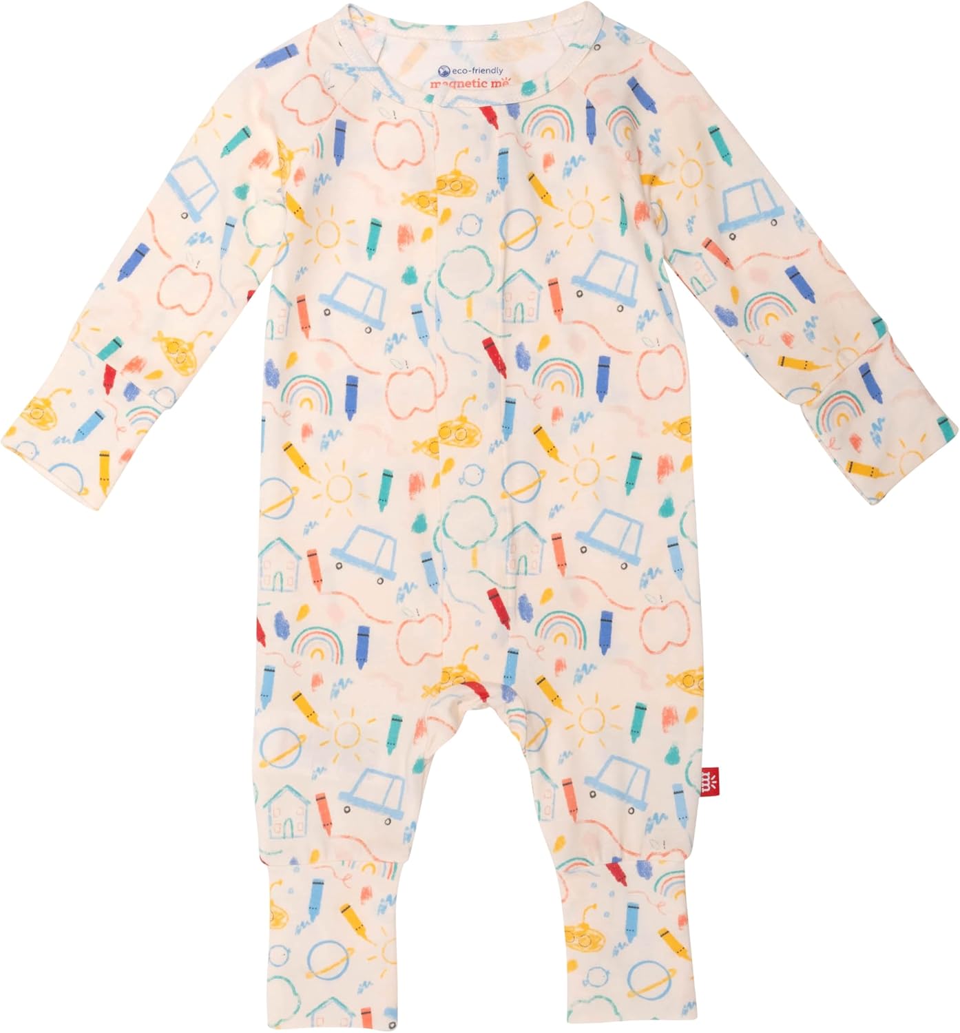 Magnetic Me Magnetic Convertible Coveralls | Silky Soft Modal Fabric | Baby Onsie Available in Sizes NB - 24M