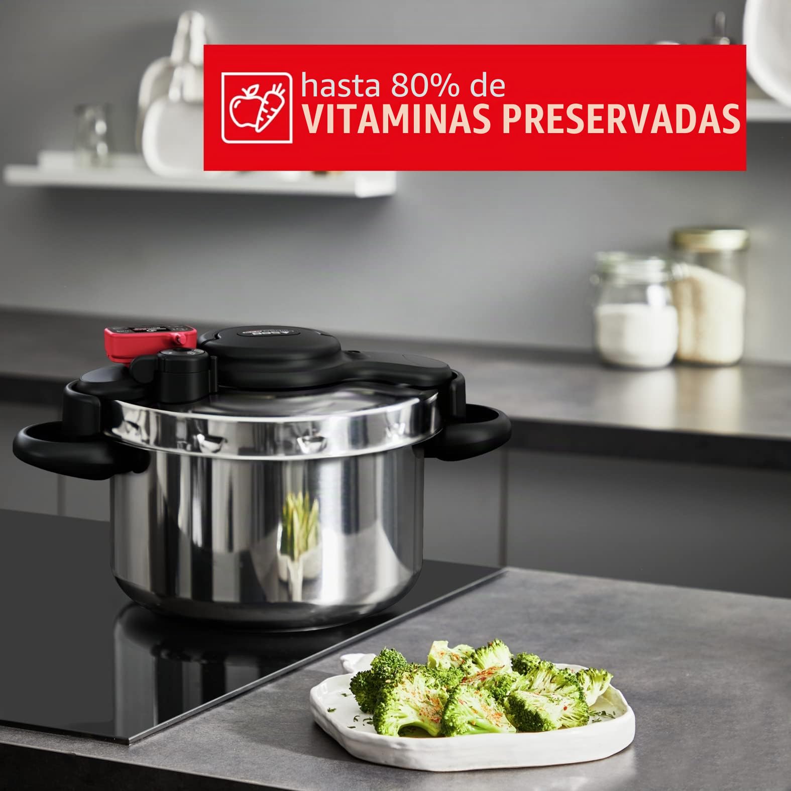 Olla a presión (acero inoxidable, 9 L, P4904950)