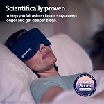Therabody Sleep Mask Ultra-Comfortable, 100% Blackout Sleep Eye Mask with Gentle Eye Massager Vibration for Deep Sleep & Self Care - Facial Massager for Women & Men