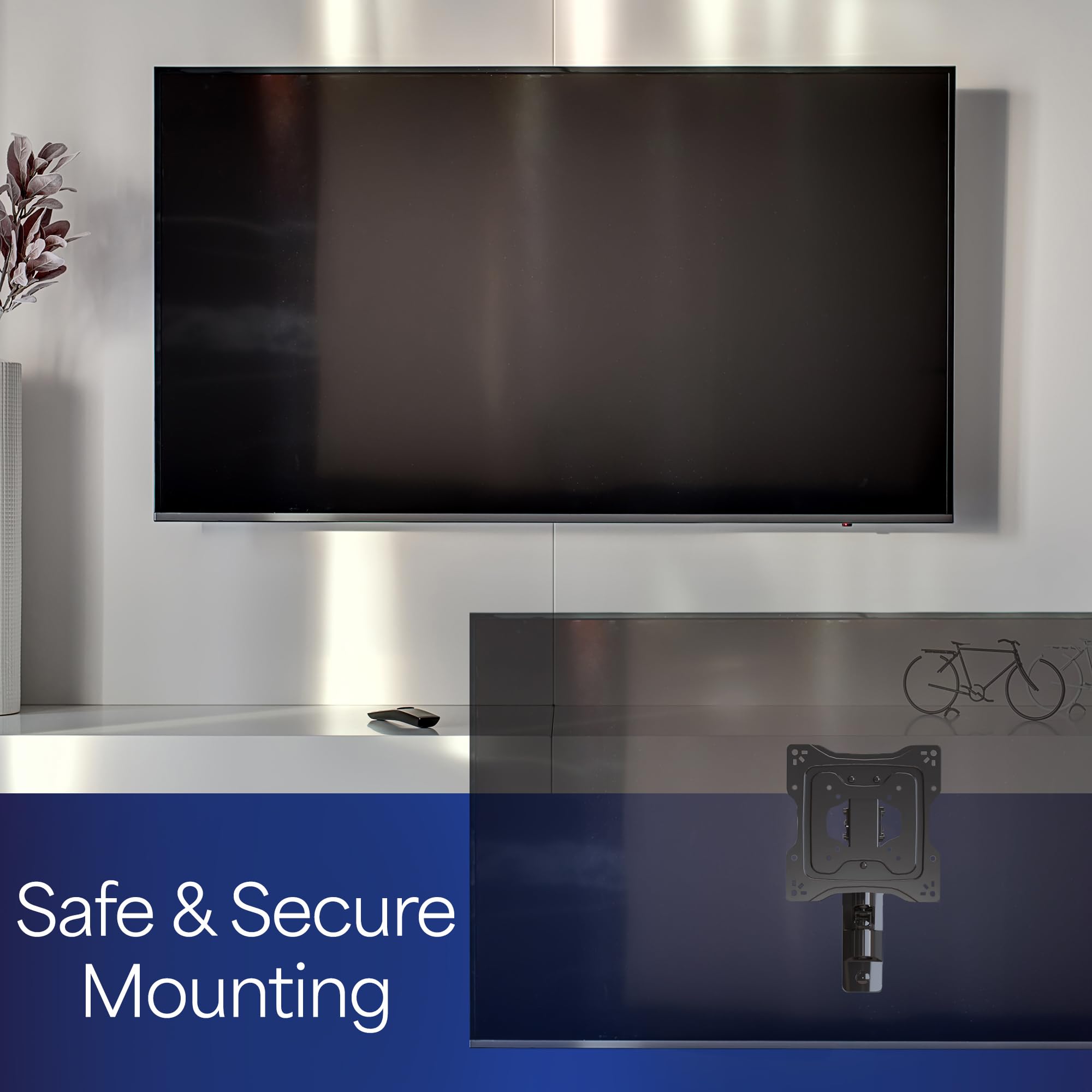 VIVO Zwarte Ultra Wide Screen Tv Desk Mount Volledig Beweegbare Hoogte Verstelbare Enkele Standaard Voor Schermen Tot 55 Stand V155c 1445683550