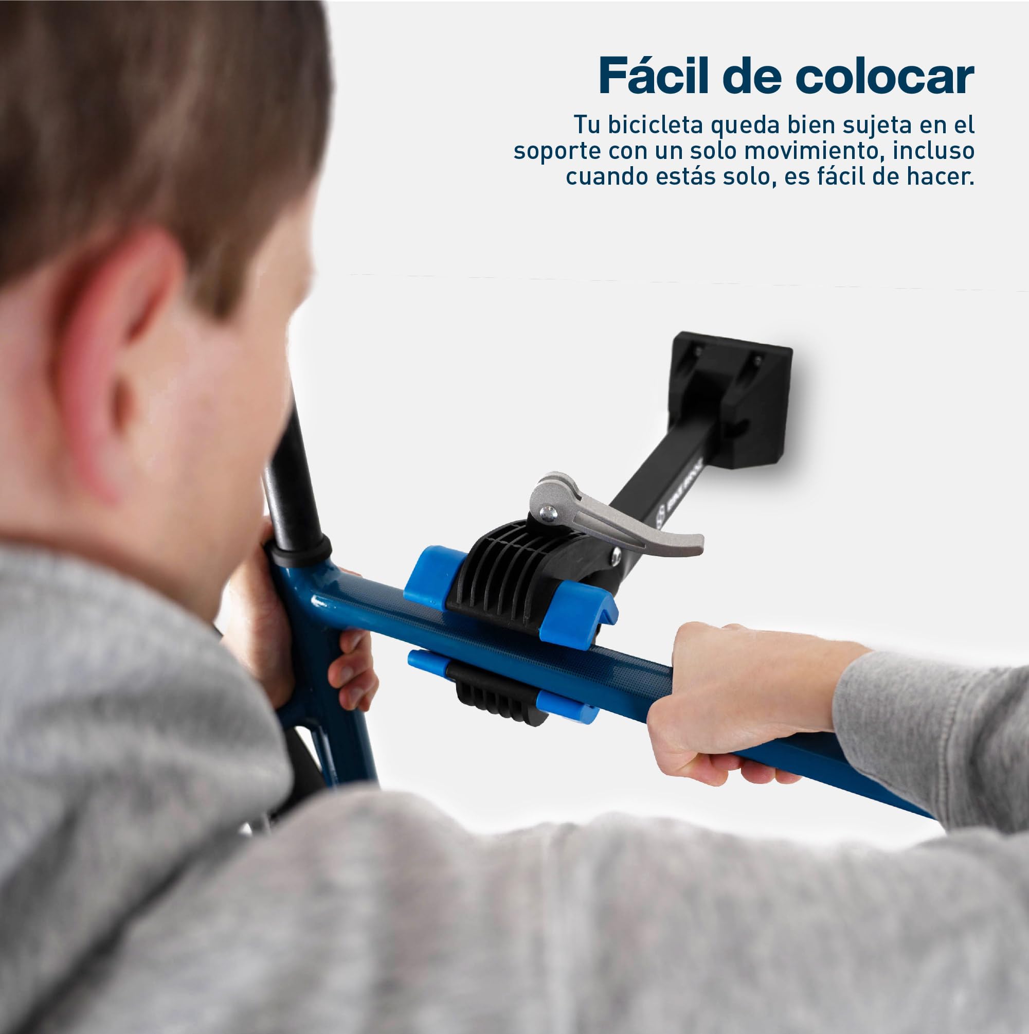 Soporte de pared para bicicleta estable adecuado como soporte de montaje y soporte de reparación, bicicleta de carretera y otros,Suspensión de bicicleta de BikeBroz
