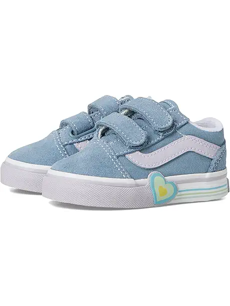 Детские кроссовки Vans Kids Old Skool™ V Heart (Infant/Toddler) на каждый день