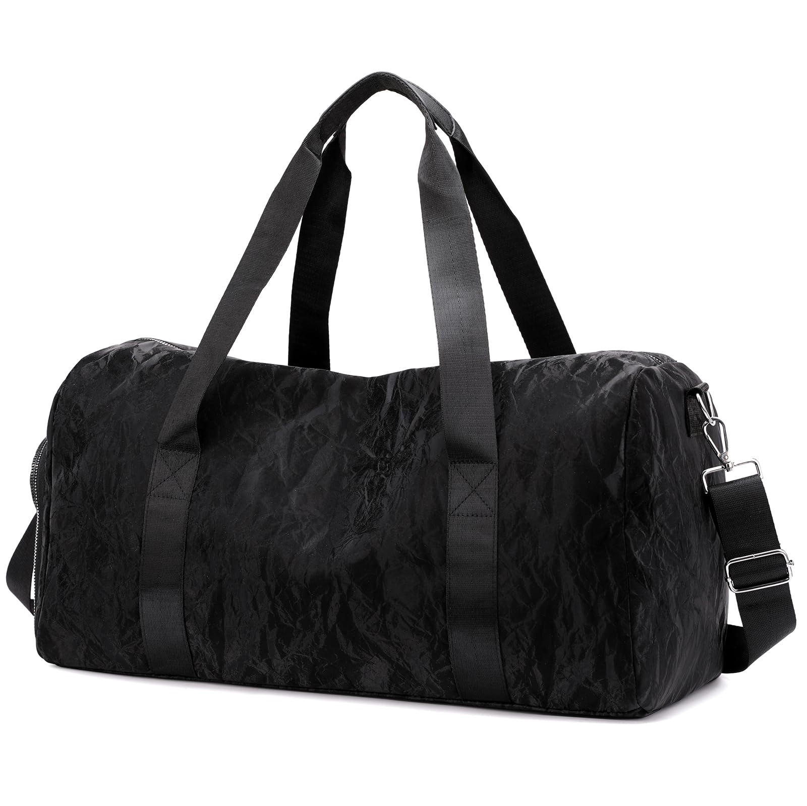 Bolsa deportiva de gimnasio con compartimento para zapatos, bolsa de viaje para mujeres y hombres, bolsa de fin de semana con bolsillo separado seco y húmedo para la noche, bolsa de artículos