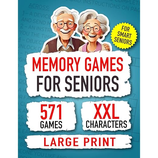 Memory Games for Seniors: Activates your Mind with 571 Engaging and Stimulating Activities, perfect for Seniors and Brilliant Grandparents.