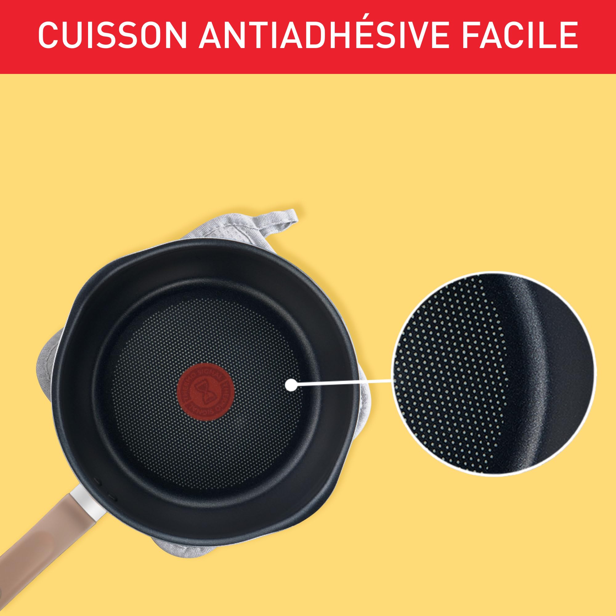 Poêle TEFAL One Pick Pan - noire - 24cm - tous feux dont induction TEFAL : l'unité à Prix