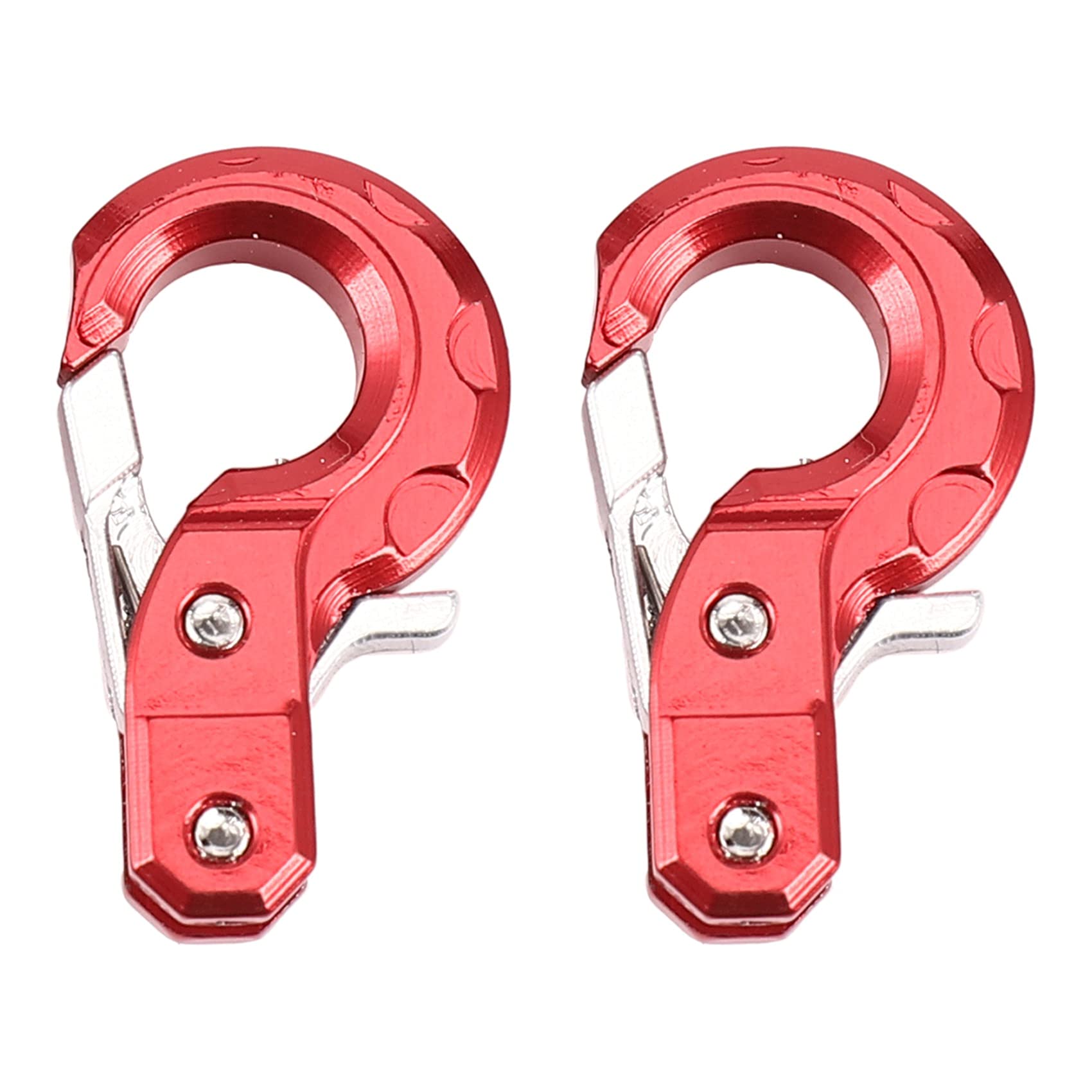 Domilay RC Crawler Accessories with Trailer Hook for 1/10 Axial SCX10 90046 CC01 D90 D110 TF2 TRX4,Red