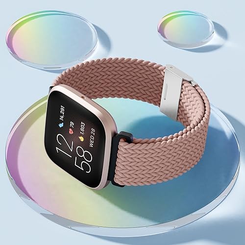Miniatura 8 de IMIVIO Correa elástica para Fitbit Versa 2 para mujeres y hombres, correa elástica para reloj Fitbit Versa 2 para mujeres y hombres, correa