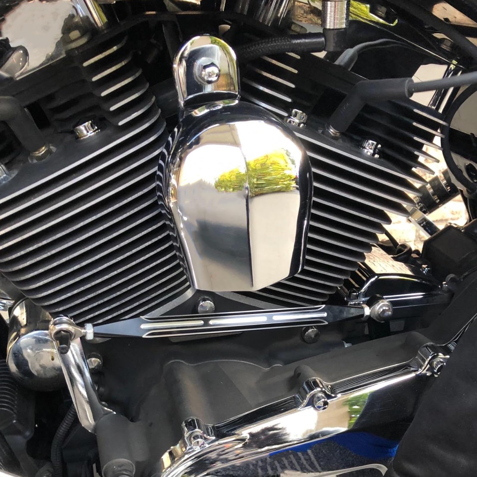 Motorrad Schaltgestänge Schalthebel Schwarz Kompatibel mit Harley Davidson Dyna Softail Touring Electra Glide Street Glide Road Glide Road King Tri Glide 1986-2024