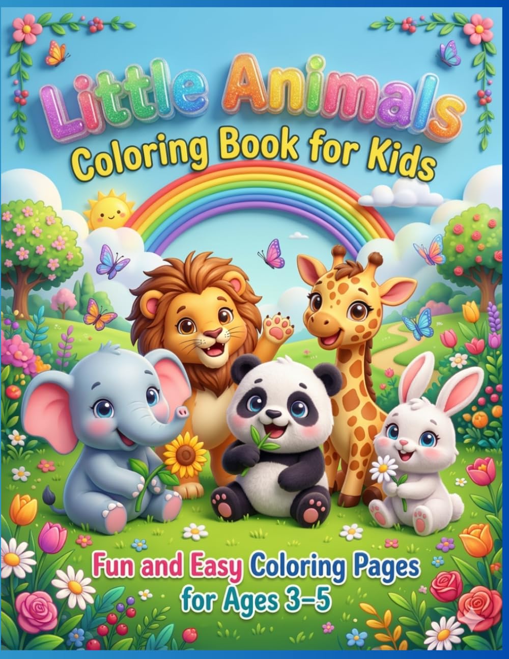 Little Animals Coloring Book for Kids: Fun and Easy Coloring pages for ages 3-5 (Amazing Animals for Kids Series)