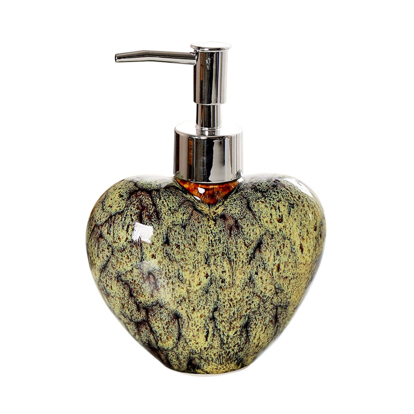 soap dispenser, Soap Dispenser,Multicolor With Pump, Refillable Lotion For Bathroom Vanity Countertop, Ceramic Shampoo For Shower-yellow-300ml/10.6oz
