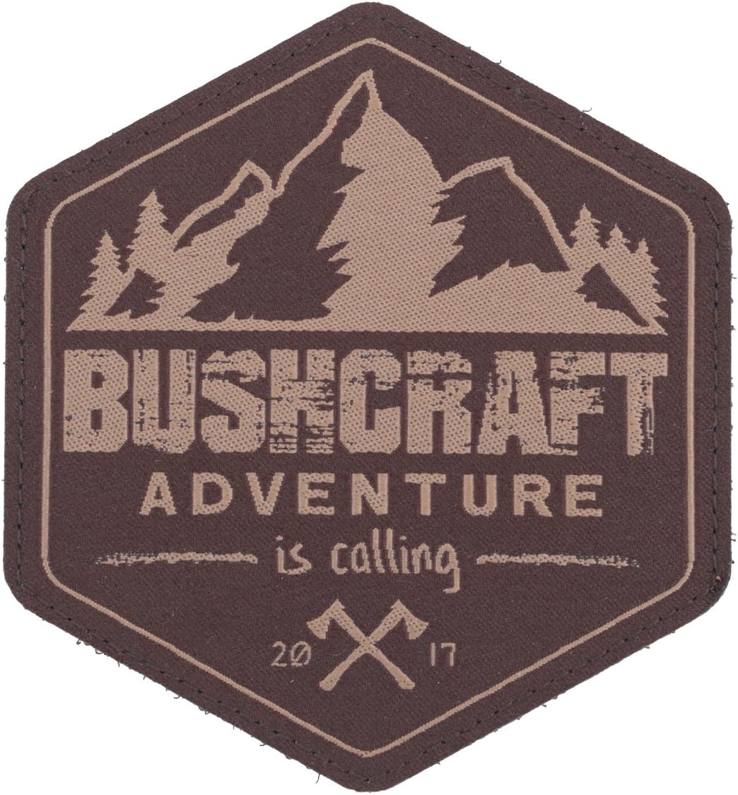 Bushcraft 2017 badge patch, coyote brown