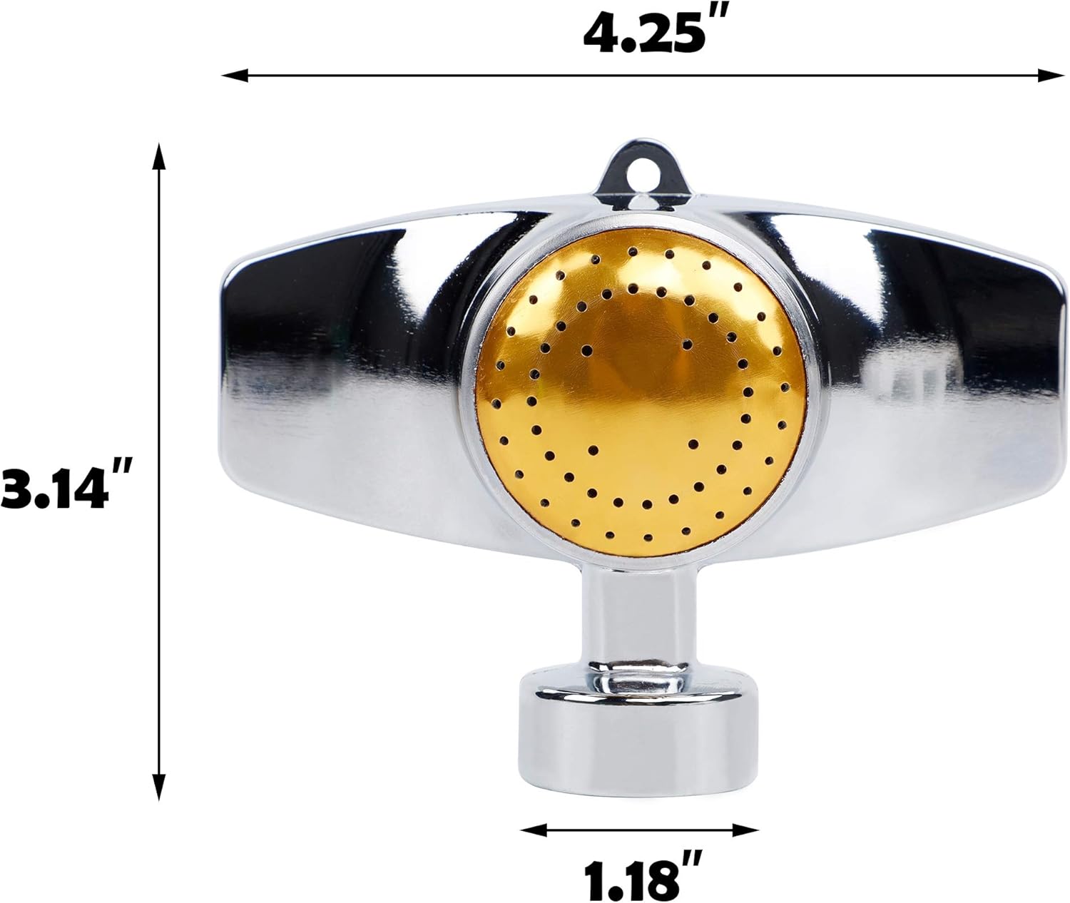 Twinkle Star 2 Pack Metal Spot Sprinkler, 360 Degree Square Circle Pattern Sprinkler with Gentle Water Flow, Hose Sprinklers Coverage Area Up to 30FT for Small Area Yard Lawn Garden Watering