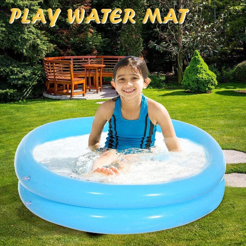 2 Rings Inflatable Ball Pit and Infant Pool - Round Garden Swimming Pool with Pump