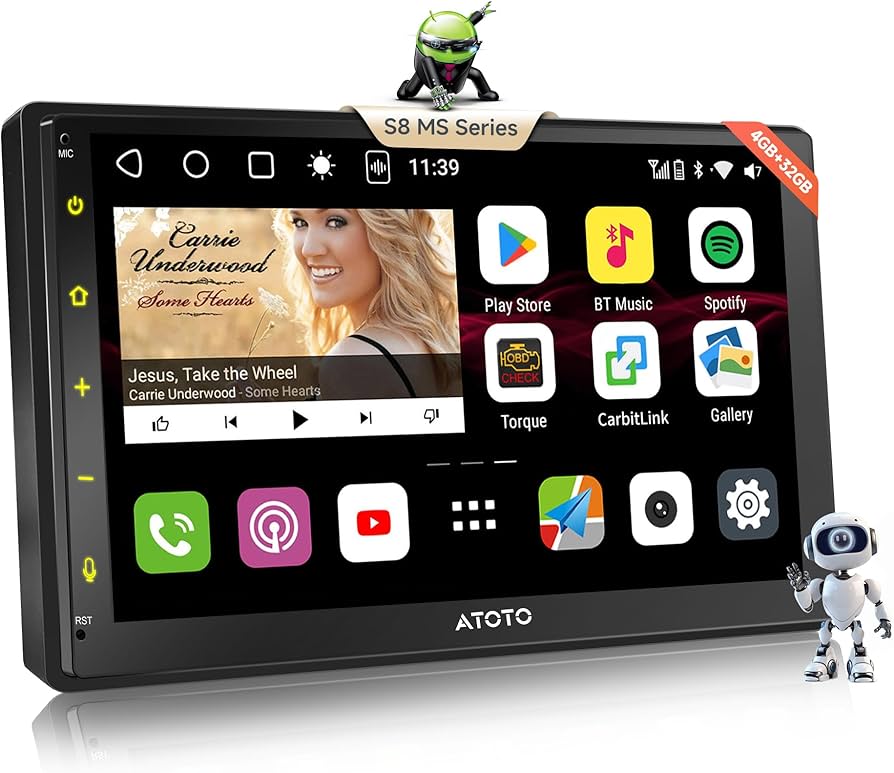 Amazon.co.jp: ATOTO S8 MS 2DIN Androidナビ4G LTE対応/4G+32G大容量