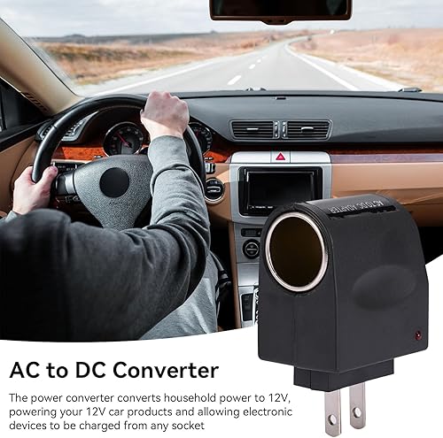 Miniatura 3 de Convertidor de CA a CC, transformador de fuente de alimentación universal 500mA 1.5A 240V AC a 12V DC encendedor de coche, adaptador de enchufe