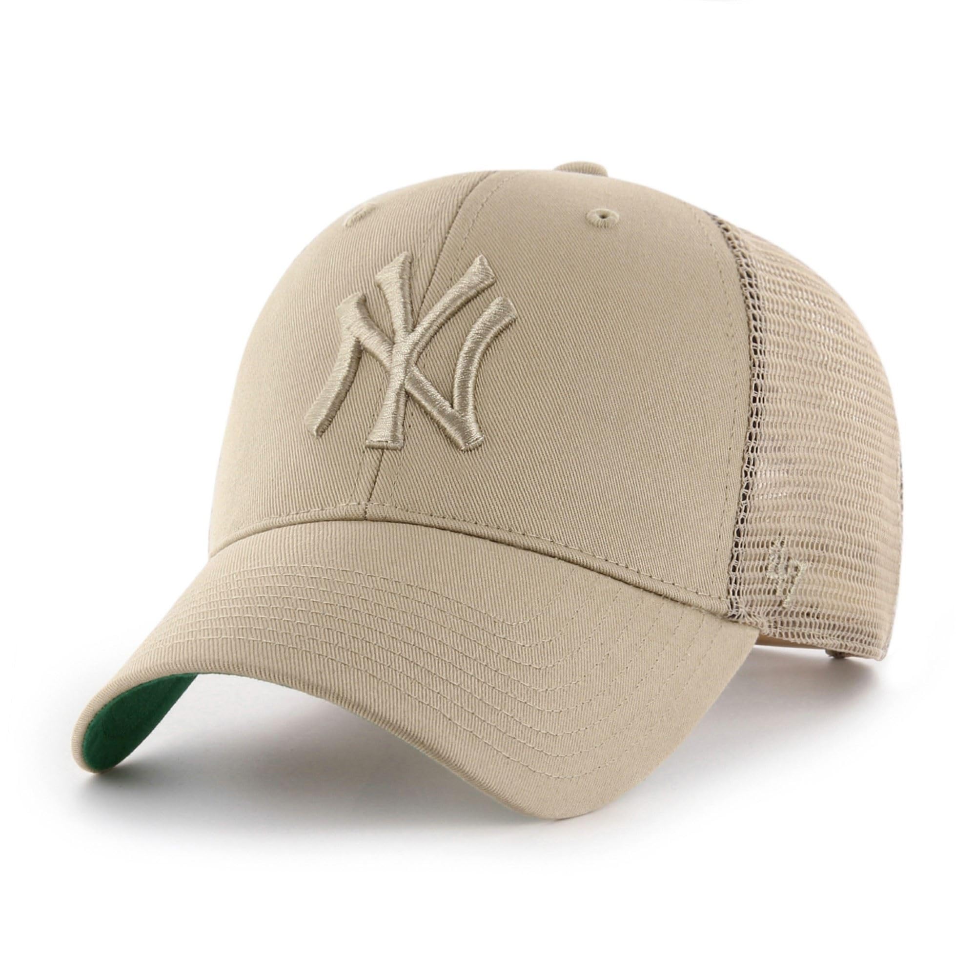 47 New York Yankees MLB Tonal Most Value P. Branson Khaki Adjustable Trucker Cap