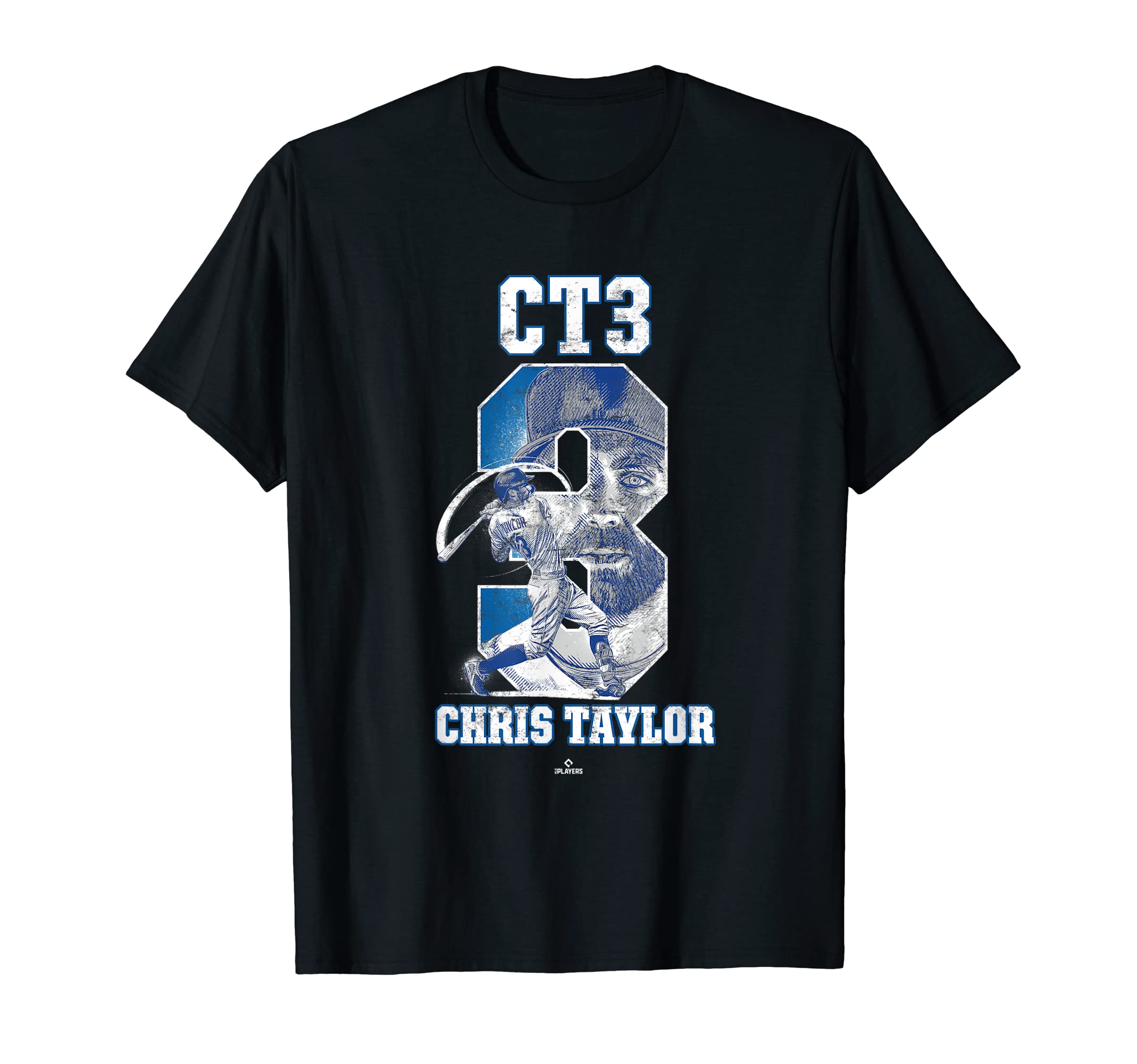 Ballpark MVPMen's CT3 Chris Taylor Los Angeles California MLBPA T-Shirt - Black, Small