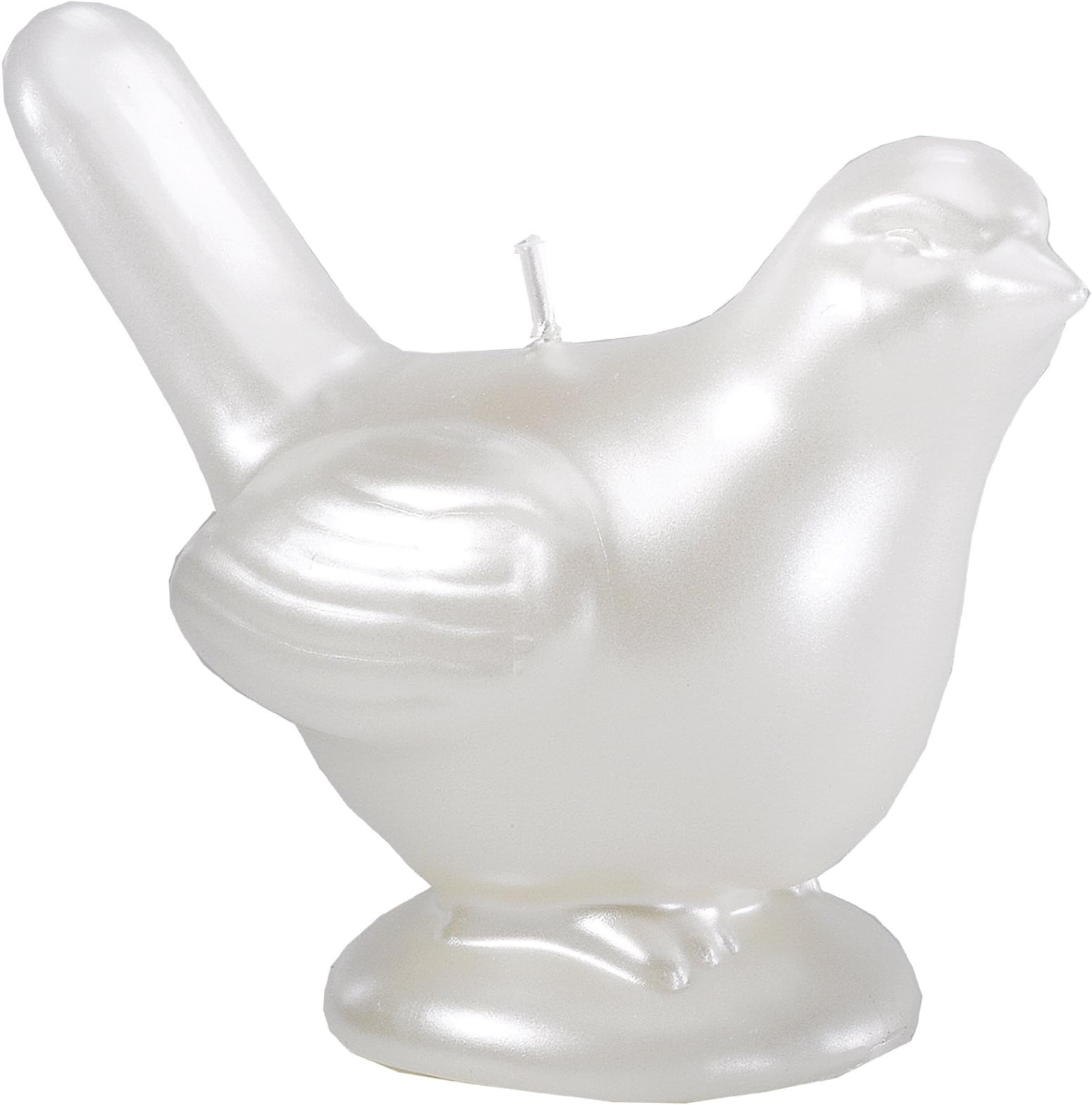 Pierre Belvedere Home Bird Shaped Candle, Pearlized White