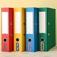 Vista 63 de 8 Sheet Glitter Letter Stickers Vinyl Alphabet Stickers Waterproof Self Adhesive Stick on Letters for Poster Bulletin Board Mailbox School