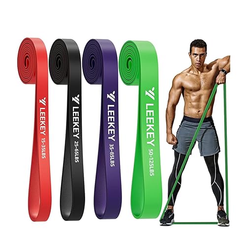 LEEKEY Resistance Bands for Working Out, Exercise Bands with Door