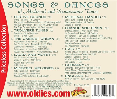 Miniatura 2 de Songs & Dances of Medieval & Renaissance Various