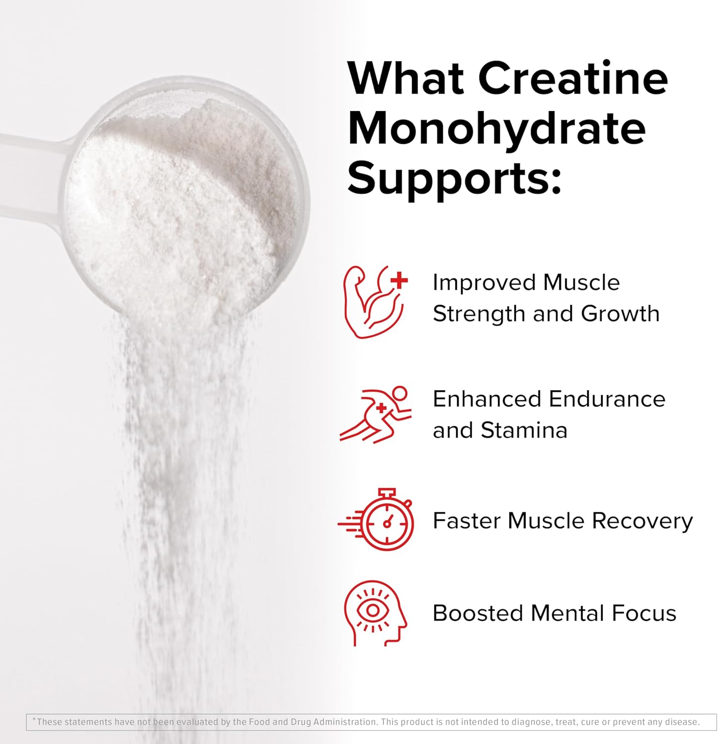 InnoSupps Creatine Monohydrate Powder - Pure Micronized Creatine Powder for Strength, Muscle Growth & Recovery - Doctor-Trusted, No Fillers, Unflavored (50 Servings)