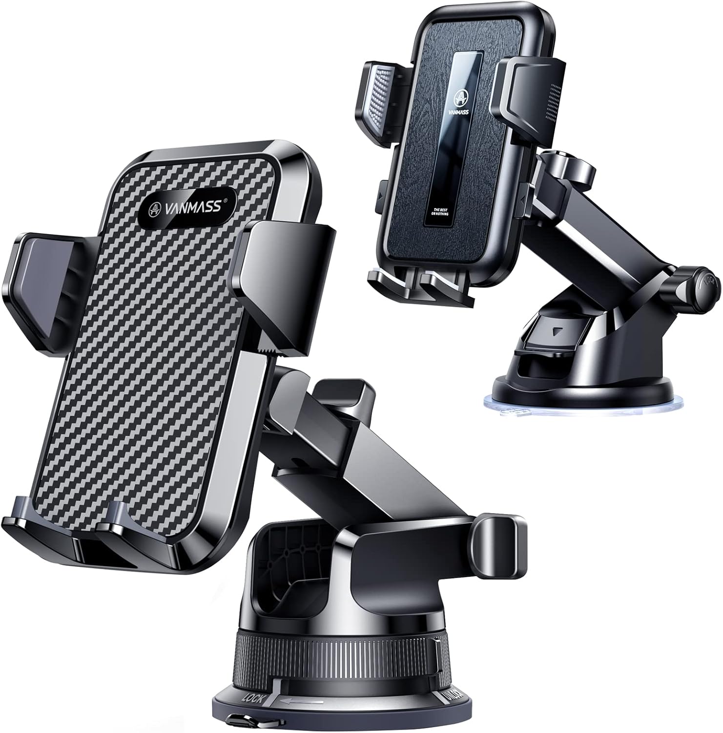 VANMASS Car Dashboard Phone Holder Mount Bundle with [2022